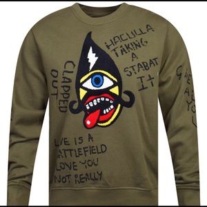 EUC Men’s Haculla Love is a battlefield pullover